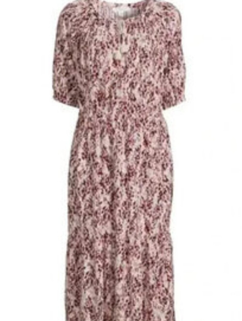 Beachlunchlounge Floral Maxi Dress in Blush and Ivory